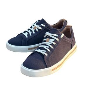 Clarks Unstructured Canvas Un Maui Women's Size 6 Shoes Navy Comfort Sneakers